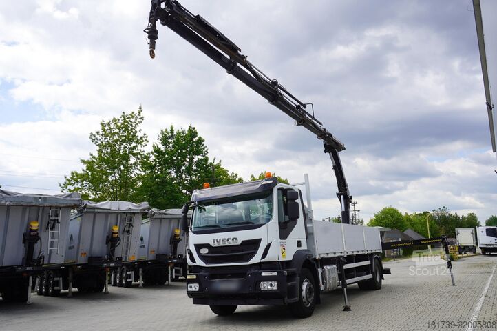 Платформа с кран Iveco Stralis 310 E6 / 120 tho.km! / crane 15m