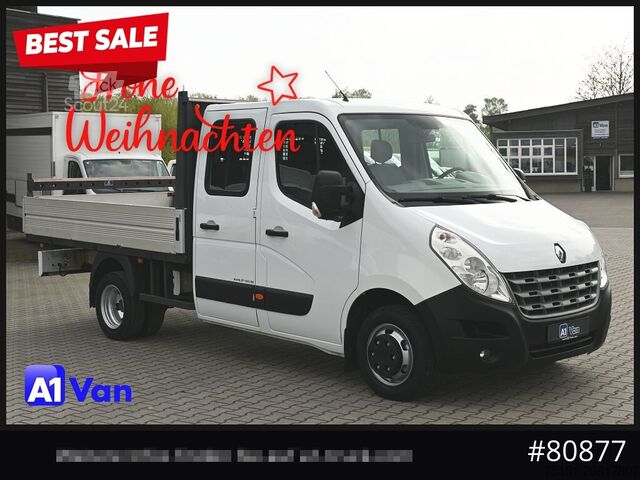 Pick-up furgonas RENAULT Master Pritsche Doka, AHK 3,5Tonnen , Klima, Luftfederung