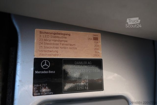فان بسقف مرتفع MERCEDES-BENZ Nr.261 Sprinter 316 CDI 1.Hand / Werkstatt / AHK