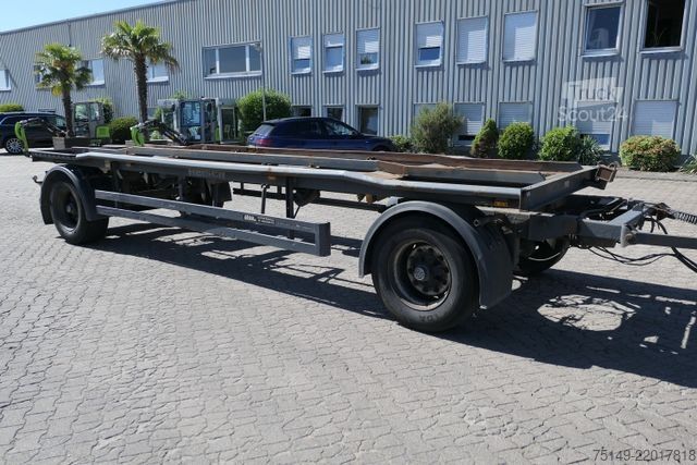 Remolque roll off Reisch REA-18E, Außenroller, 7m Behälter, Luftf.