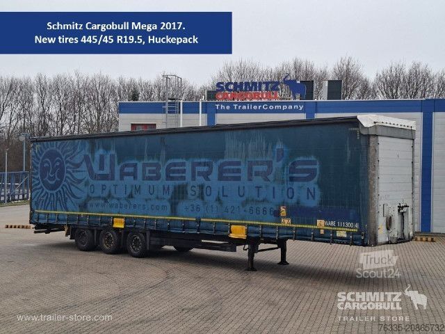 Brandalı açık yarı römork Schmitz Cargobull Curtainsider Mega