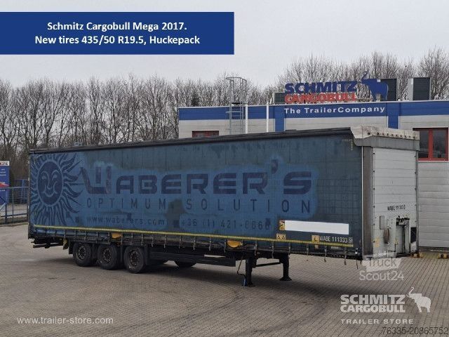 Отворено полуремарке с брезент Schmitz Cargobull Curtainsider Mega