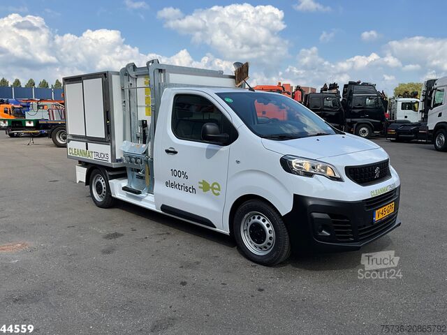 Vehículo de recogida de basuras Peugeot E-Expert 100% elektrisch kippende zijlader