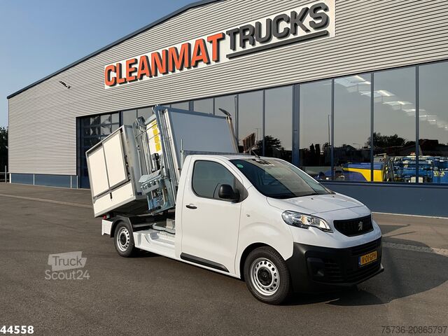Refuse collection vehicle Peugeot E-Expert 100% elektrisch kippende zijlader