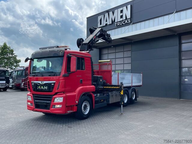 Kranbil MAN TGS 26.400 TGS 26.400 6x2-4 BL KIPPER HIAB 302 ...