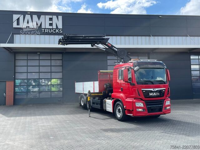 Kranbil MAN TGS 26.400 TGS 26.400 6x2-4 BL KIPPER HIAB 302 ...