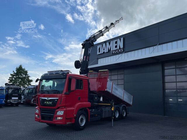 Kranbil MAN TGS 26.400 TGS 26.400 6x2-4 BL KIPPER HIAB 302 ...