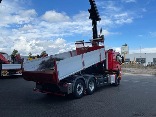 Kranbil MAN TGS 26.400 TGS 26.400 6x2-4 BL KIPPER HIAB 302 ...