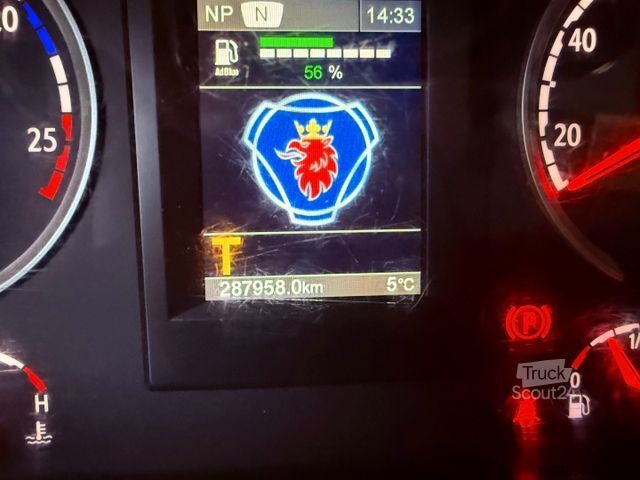 Vacuum tank truck SCANIA P410 6x2*4 JHL Hvidtved Larsen Flexline 312 ADR