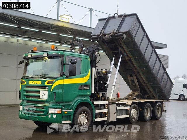 Basculantă cu macara Scania R440 8X2 Palfinger Q150Z82 Kran Crane Bevako ca...