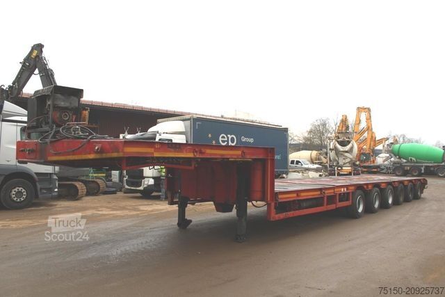 Tieflader-Sattelauflieger  COMETTO Semi-Tieflader 6 Achs - Teleskop Nr: 202