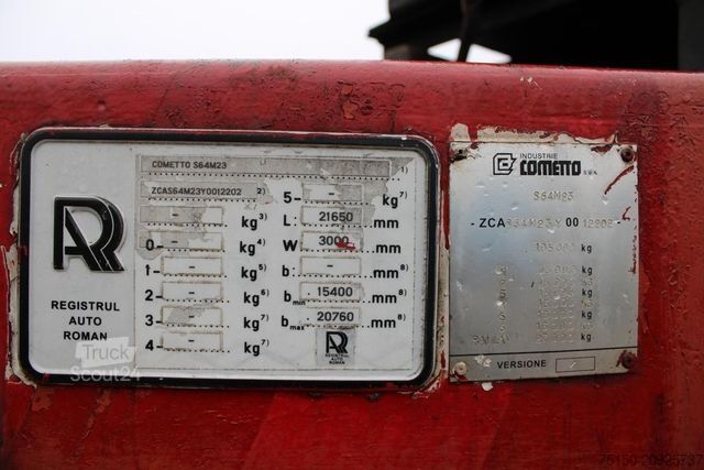 Tieflader-Sattelauflieger  COMETTO Semi-Tieflader 6 Achs - Teleskop Nr: 202