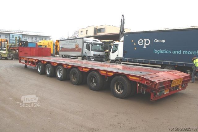 Tieflader-Sattelauflieger  COMETTO Semi-Tieflader 6 Achs - Teleskop Nr: 202