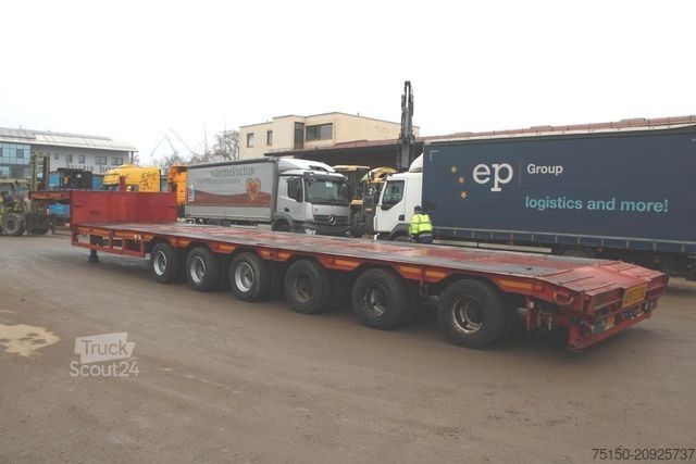 Tieflader-Sattelauflieger  COMETTO Semi-Tieflader 6 Achs - Teleskop Nr: 202