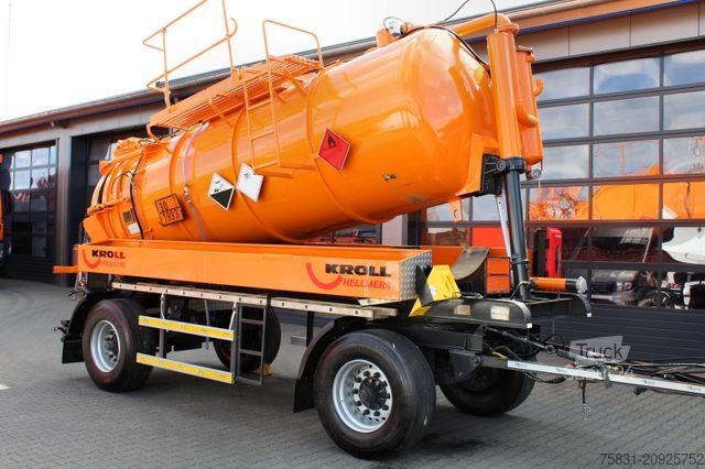 Säiliöperävaunu  Kutschke 10m³ Kipper Saug u.Druck INOX +ADR/GGVS