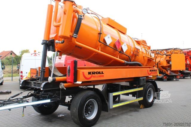 Säiliöperävaunu  Kutschke 10m³ Kipper Saug u.Druck INOX +ADR/GGVS