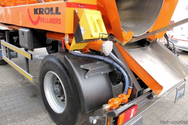 Säiliöperävaunu  Kutschke 10m³ Kipper Saug u.Druck INOX +ADR/GGVS
