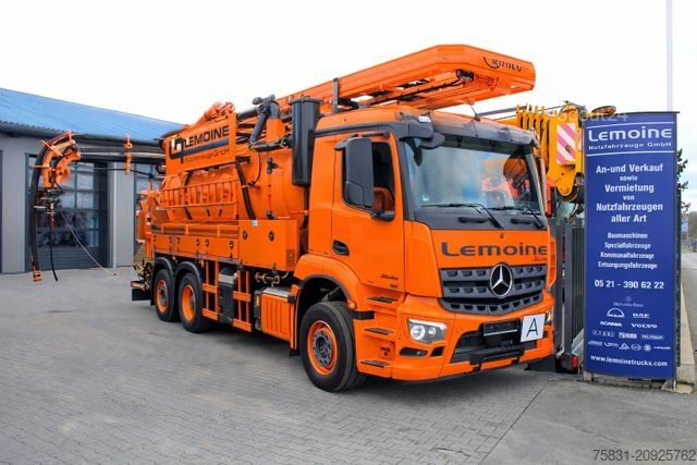 Saugwagen MERCEDES-BENZ AROCS 2846 6x2 Kroll 14m³ WRG Wasserrückgewinner