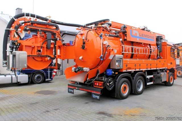 Autocisternă de vidanjare MERCEDES-BENZ AROCS 2846 6x2 Kroll 14m³ WRG Wasserrückgewinner