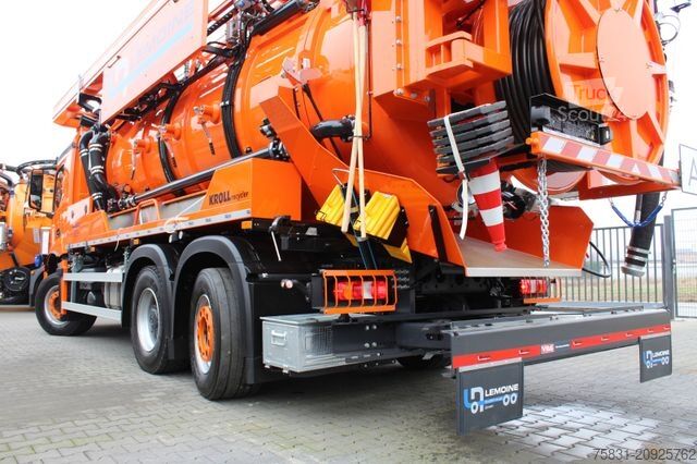 Autocisternă de vidanjare MERCEDES-BENZ AROCS 2846 6x2 Kroll 14m³ WRG Wasserrückgewinner