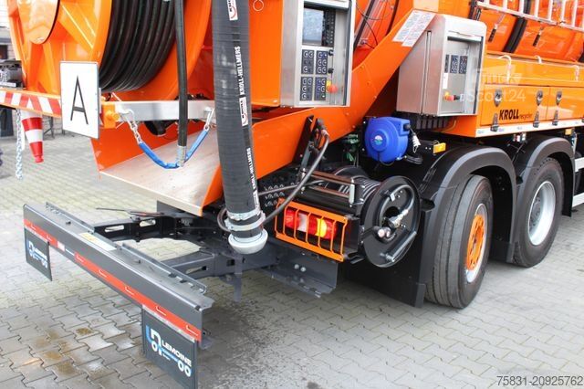 Autocisternă de vidanjare MERCEDES-BENZ AROCS 2846 6x2 Kroll 14m³ WRG Wasserrückgewinner