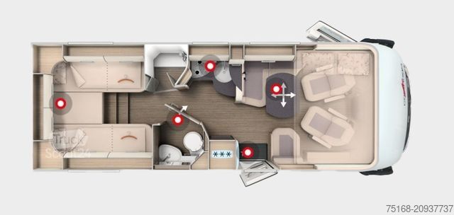 Autorulotă integrată CARTHAGO C1-tourer I 145 RB-LE comfort 4.2t Modell 2025 /