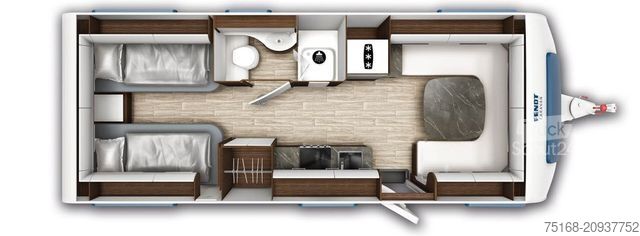 Caravana FENDT Diamant 650 GDW Modell 2025 / 2800 kg / Avila