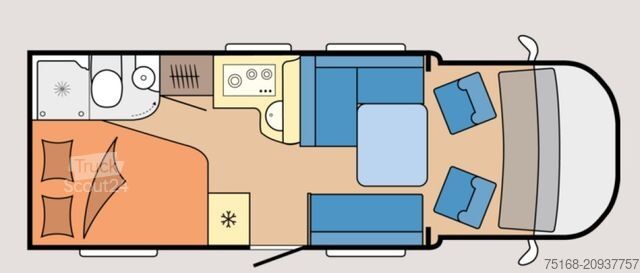 Halvintegrerad husbil HOBBY ONTOUR T 700 F Modell 2025