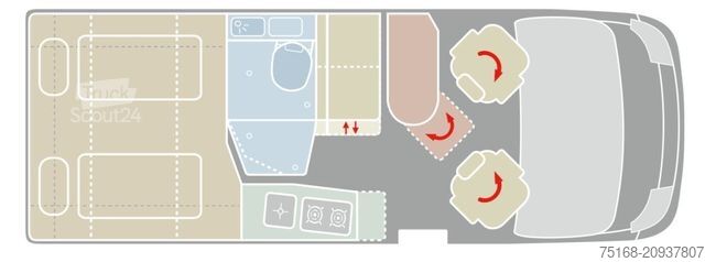 Karavan VANTOURER 600 L Dieselheizung / Aufstelldach