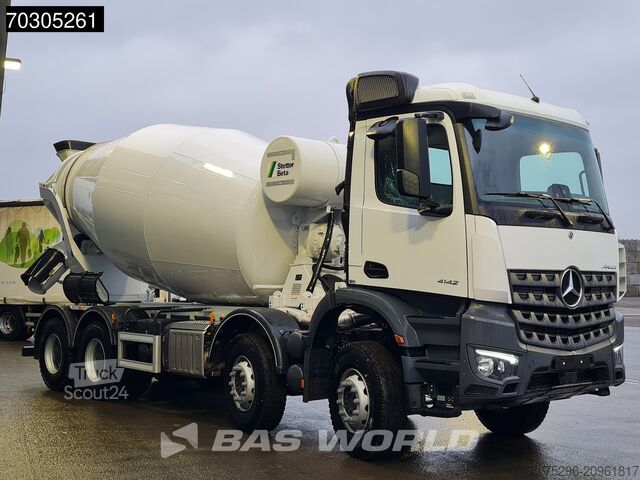 Mixer Mercedes Arocs 4142 8X4 12m3 Stetter Mixer Euro 6