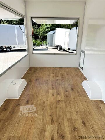 Reboque de venda Blyss H15362HN | WEISS 360X203X230CM 1500KG VERKAUFSANHÄNGER | 2X VERKAUFSKLAPPE