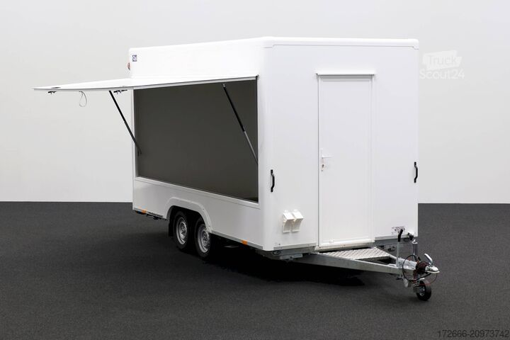 Reboque de venda Blyss HB20421HT | PREMIUM AERO | WEISS 400X200X230CM 2000KG VERKAUFSANHÄNGER