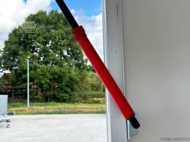 Reboque de venda Blyss H18422HN | WEISS 420X223X230CM 1800KG VERKAUFSANHÄNGER | 2X VERKAUFSKLAPPE
