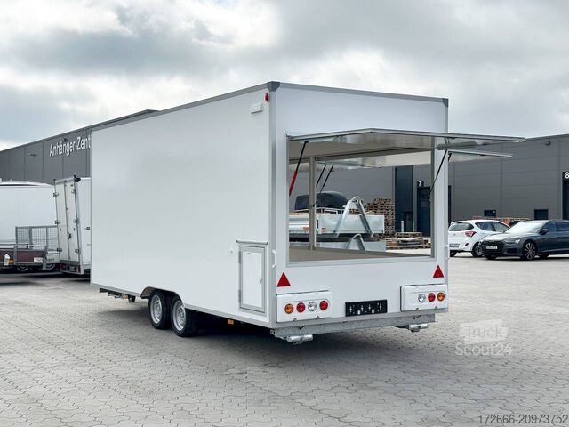 Reboque de venda Blyss H25522HTN | WEISS 520X223X230CM 2500KG VERKAUFSANHÄNGER | 2X VERKAUFSKLAPPE