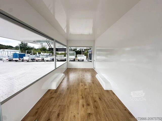 Reboque de venda Blyss H25522HTN | WEISS 520X223X230CM 2500KG VERKAUFSANHÄNGER | 2X VERKAUFSKLAPPE