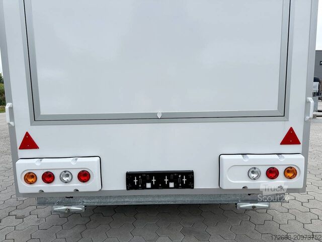 Reboque de venda Blyss H25522HTN | WEISS 520X223X230CM 2500KG VERKAUFSANHÄNGER | 2X VERKAUFSKLAPPE