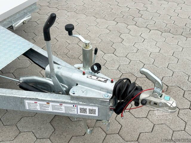 Reboque de venda Blyss H25522HTN | WEISS 520X223X230CM 2500KG VERKAUFSANHÄNGER | 2X VERKAUFSKLAPPE