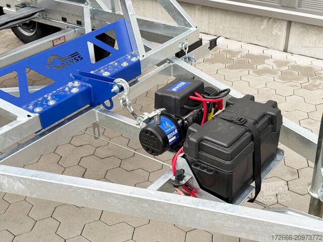 Remorque porte-touret de câble Blyss KTT 35 V2L | E-WINDE | CONTAINER 280X165CM 3500KG KABELTROMMELANHÄNGER