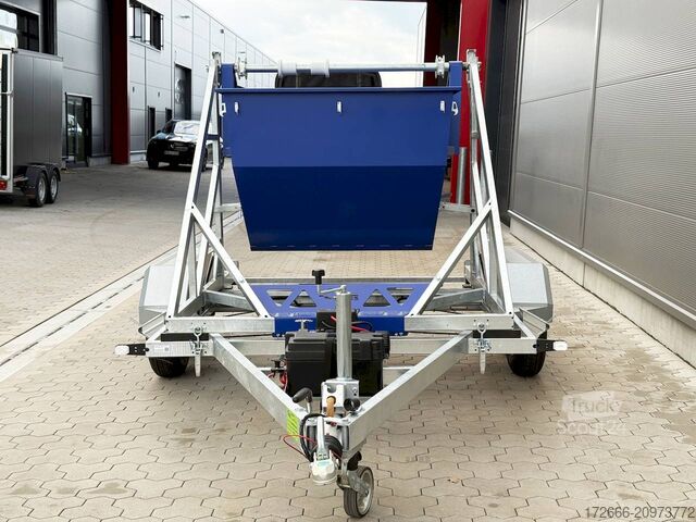Remorque porte-touret de câble Blyss KTT 35 V2L | E-WINDE | CONTAINER 280X165CM 3500KG KABELTROMMELANHÄNGER