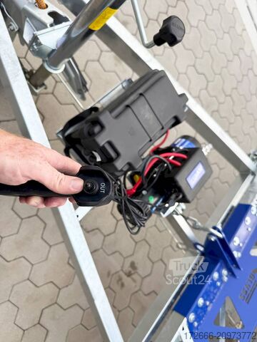 Remorque porte-touret de câble Blyss KTT 35 V2L | E-WINDE | CONTAINER 280X165CM 3500KG KABELTROMMELANHÄNGER