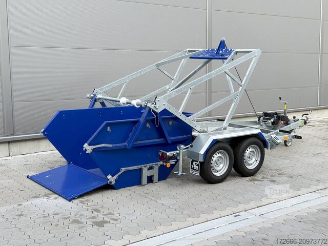 Remorque porte-touret de câble Blyss KTT 35 V2L | E-WINDE | CONTAINER 280X165CM 3500KG KABELTROMMELANHÄNGER