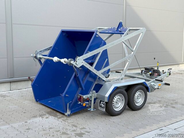 Remorque porte-touret de câble Blyss KTT 35 V2L | E-WINDE | CONTAINER 280X165CM 3500KG KABELTROMMELANHÄNGER