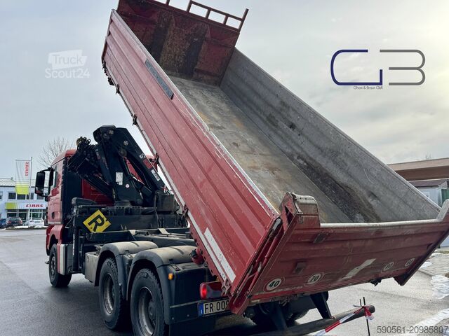 Damperli kamyon MAN TGX 26.480 6x4 BB Hiab 244 E-5 HIDUO