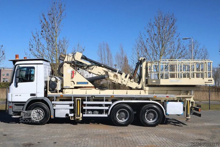 Vrachtwagen met kraan Mercedes-Benz Actros 2636 6X4 | TUNNEL PLATFORM | REMOTE DRIVING