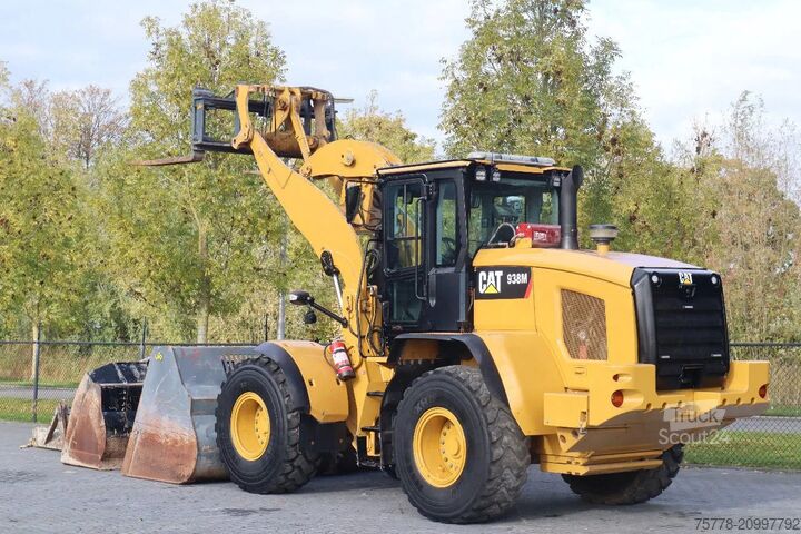 Chargeuse Caterpillar 938 M | 2X BUCKET | JIB | FORKS | BSS | GOOD CO...