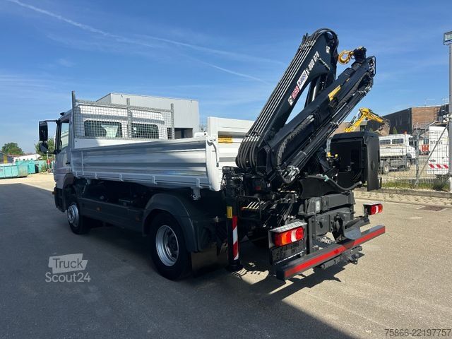 Żuraw samochodowy MERCEDES-BENZ 1224 K Atego 2 Seiten Kipper Hiab 078 X Duo
