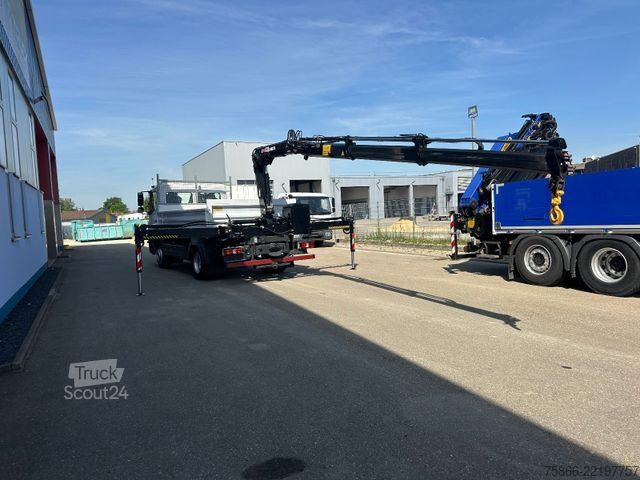 Żuraw samochodowy MERCEDES-BENZ 1224 K Atego 2 Seiten Kipper Hiab 078 X Duo