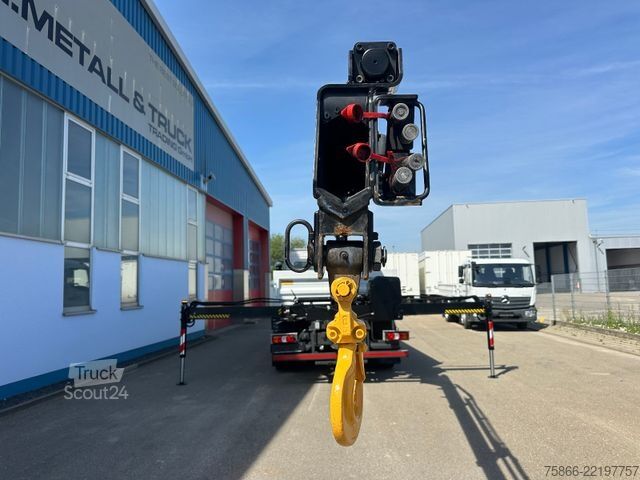Żuraw samochodowy MERCEDES-BENZ 1224 K Atego 2 Seiten Kipper Hiab 078 X Duo
