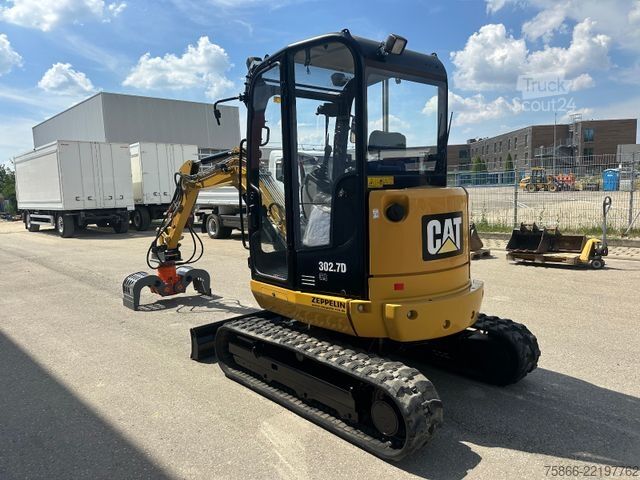 Miniescavatore CATERPILLAR 302.7 Powertilt Löffelpaket Sortiergreifer