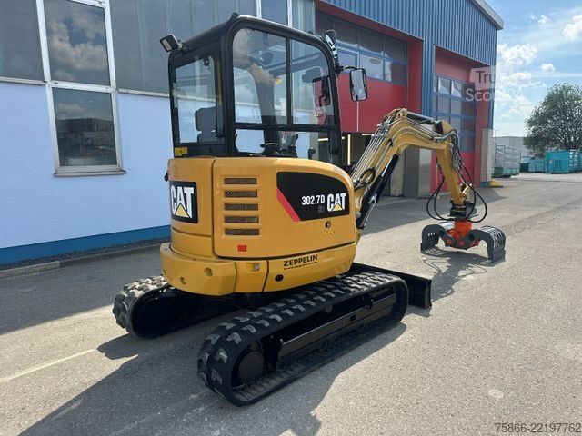 Miniescavatore CATERPILLAR 302.7 Powertilt Löffelpaket Sortiergreifer